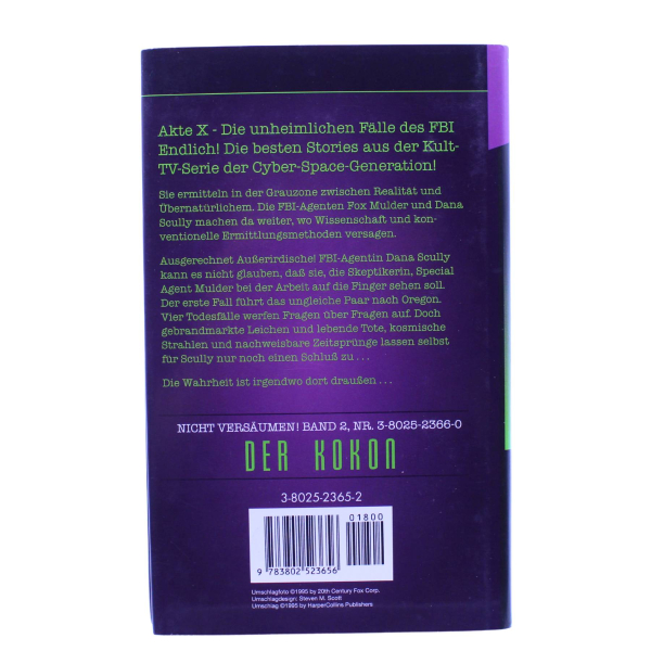 Akte X Stories Roman Nr. 1 Gezeichnet (1996) | hoppla-stuff.de